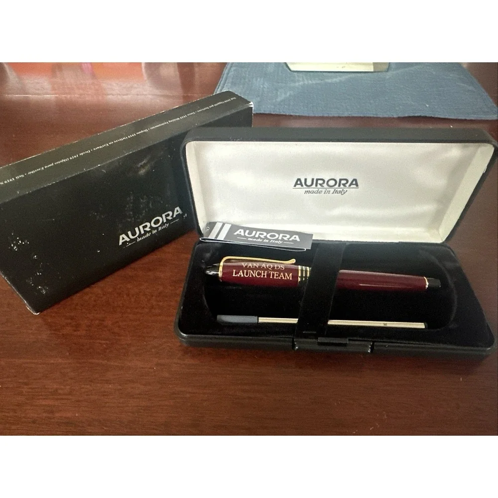 Aurora B71 Ballpoint Roller Pen Made In Italy‎ New With Case And Refill